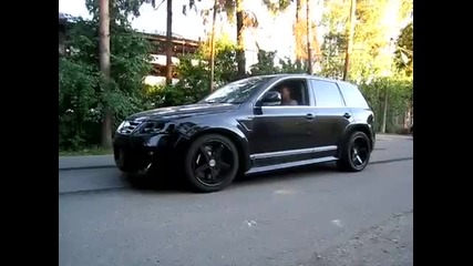 Touareg W12 twin turbo testing Rwd mode -
