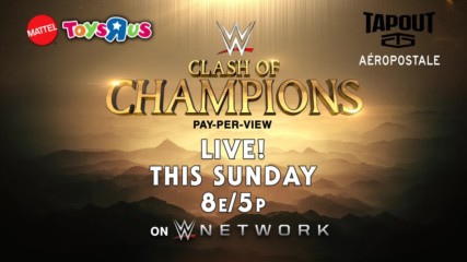 Don't miss WWE Clash of Champions this Sunday on WWE Network