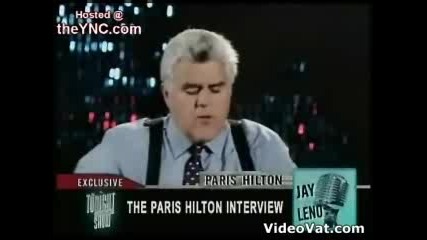 Jay Leno Задава Въпроси Нa Paris Hilton
