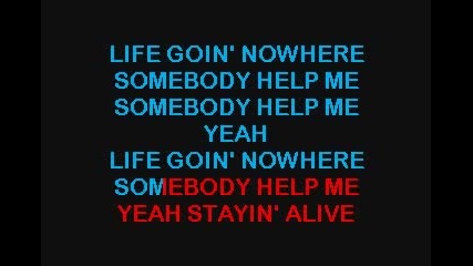 Bee Gess Stayinalive Karioke