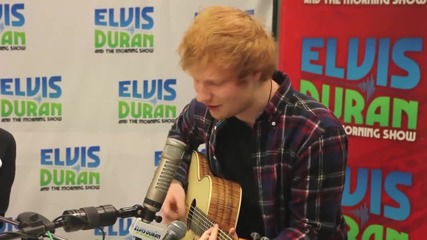 Ed Sheeran - Drunk In Love by Beyonce - Full cover (video) Elvis Duran Morning Show April 11