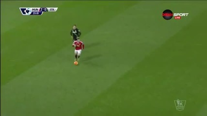 Манчестър Юнайтед - Стоук Сити 2:0 /първо полувреме/
