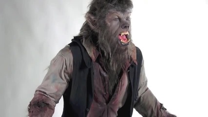 Човекът-вълк: изработка на костюма (2010) The Wolfman Movie Werewolf Costume Display