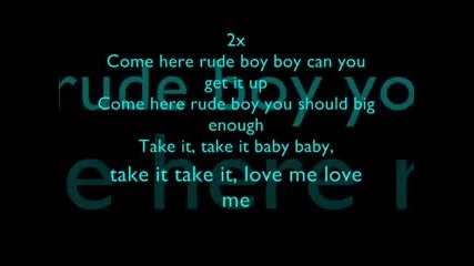 Rihanna - Rude Boy (instrumental with lyrics)