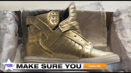 14k Gold Perf Supra Skytops Limited Skytop Supra Footwear Karmaloop.com Shoes 