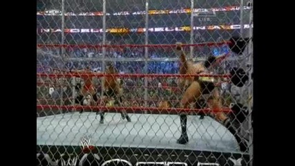 The Game Triple H and Shawn Michaels D generation - X vs Пилешкия и Свинския грип The Bitchs Part 1 