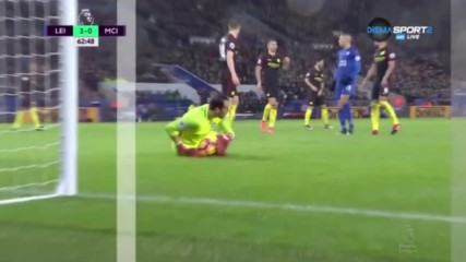 Лестър - Манчестър Сити 4:2, Висша лига, 15-и кръг
