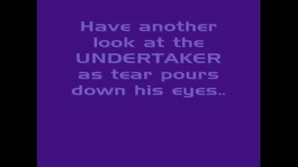 Rare Video - Undertaker down in tears.(a Must Watch