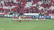 "Червените" поздравяват феновете си след триумфа над Берое