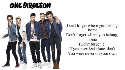 One Direction Lyric - Dont Forget Where You Belong