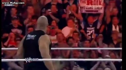 wwe wrestle mania 28 the Rock vs John cena