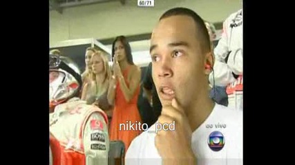 Grand Prix Brazil - Никол подкрепя Луис ! Той става шампион на 2008 !! Победаа !!