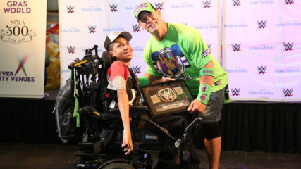 John Cena inducts wish kids into WWE's Circle of Champions during WrestleMania Week