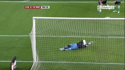 Fc Barcelona 3 - 0 Racing Santander - Гол на Иниеста 