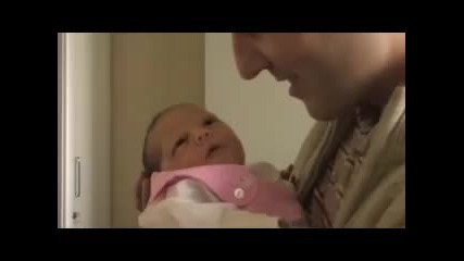Olivias first breast - feeding in Motol Hospital Prague 