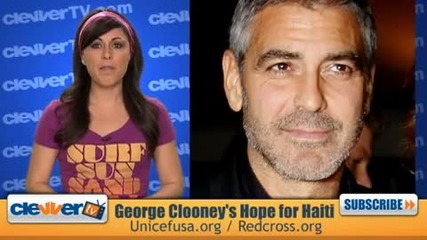 Джордж Клуни за проекта Надежда за Хаити по Mtv 
