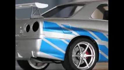 2 Fast 2 Furious 1/24 Skyline (making of)