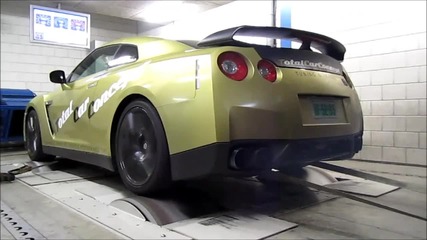 Nissan Gt-r Switzer P800 - Dyno run with backfirе