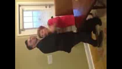 Kevin Jonas dancing with Danielle's Grandma