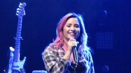 Demi Lovato- Believe In Me Soundcheck Концерт в Далас, Тексас (17.02.2014)