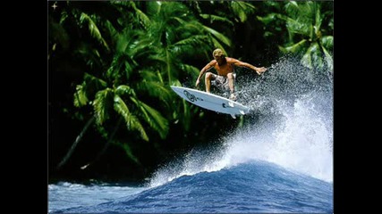 Surfing on the Beach