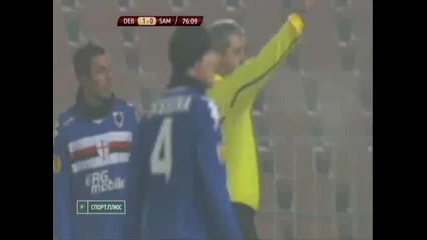 Uefa Europa League 2010 11. Debrecen - Sampdoria 2 - 0 