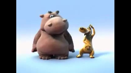hippo and dog 