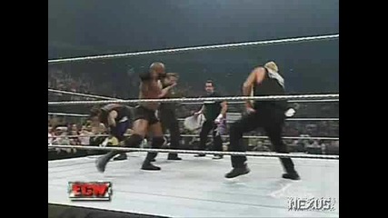 WWE Bobby Lashley vs. Balls Mahoney, Sandman & Tommy Dreamer (EXTREME RULES) **HQ** - ECW 06.05.07