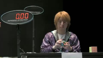 Megaminx mean of 3 108.70 Asian Record Yu Nakajima 