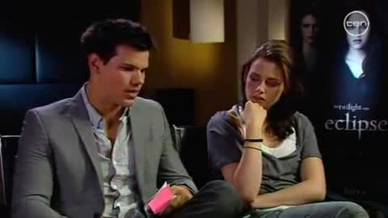 Kristen Stewart and Taylor Lautner in Australia - Videohits interviews 
