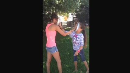 2 Sisters slap each other with pies apieinautismseye