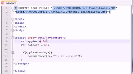 Beginner Javascript Tutorial - 14 - if Statement