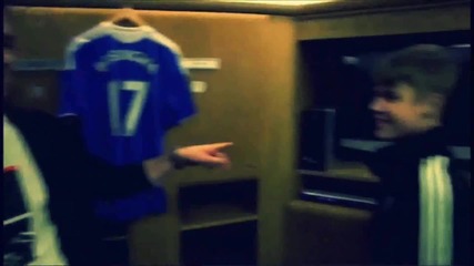 Justin Bieber Playing Football With Frank Lampard and Fernando Torres