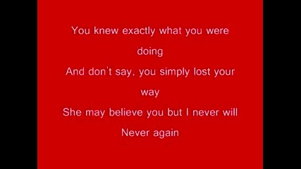 Kelly Clarkson - Never Again (караоке)