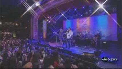 Miley Cyrus And Billy Ray Cyrus - Butterfly Fly Away - Live On Good Morning America