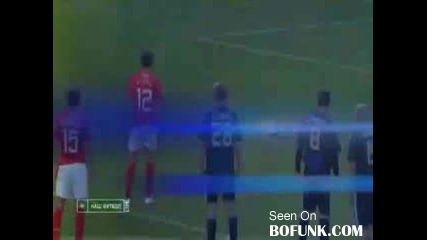 Fan Blasts Penalty Kick