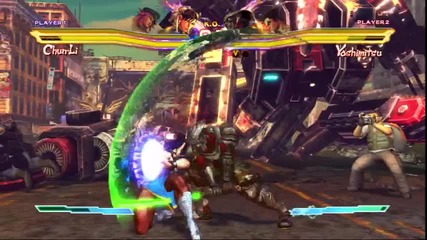 Comic Con 11: Street Fighter X Tekken - Chun Li vs Yoshimitsu Gameplay