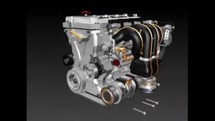 3d movie - how a car engine works