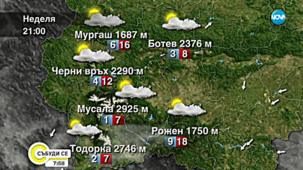 Прогноза за времето (18.08.2019 - сутрешна)