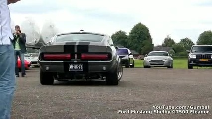 Ford Mustang Gt500 Eleanor + Gt-h - Amazing sound!! - 1080p