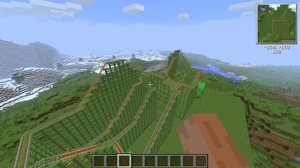 Minecraft roller coaster