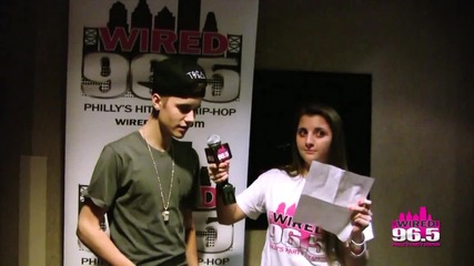 Lucky Wired 96.5 listener interviews Justin Bieber backstage