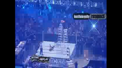 Wwe - Wrestlemania 25 - Jeff vs Matt Hardy краят на мача