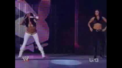 Wwe - Maria Vs Melina [ With Beth & Candice]