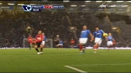 Манчестър Юнайтед 4 - 1 Портсмут Рууни Прекрасен Гол *hq*
