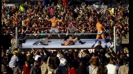 John Cena, Randy Orton and Rey Mysterio vs The Miz, Wade and Alberto Tribute To The Troops 2010