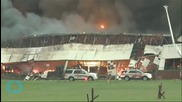 Massive Fire Burns at Louisville Manufacturing Facility