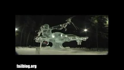 Ледена скулптура се разпада