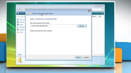 Windows® Vista: How to unzip the files on Windows® Vista-based Pc?