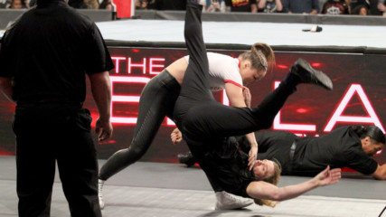 Ronda Rousey dismantles The Bella Twins' private security: Raw, Oct. 15, 2018